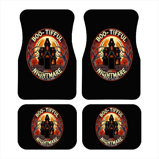 Haunted House Horror - Spooky Halloween Nightmare Car Mats