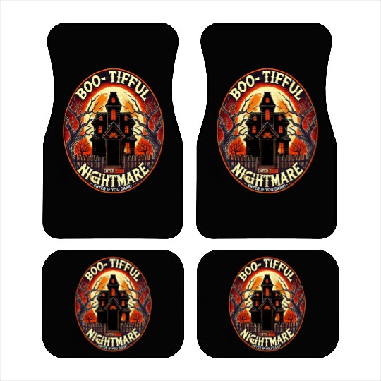 Haunted House Horror - Spooky Halloween Nightmare Car Mats