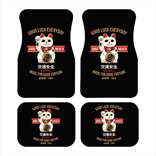 Maneki-neko (Lucky Cat) Car Mats