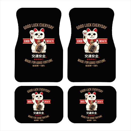 Maneki-neko (Lucky Cat) Car Mats