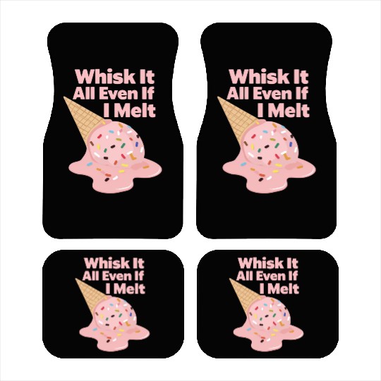 Whisk It All – Cute Ice Cream & Baking Pun Car Mats