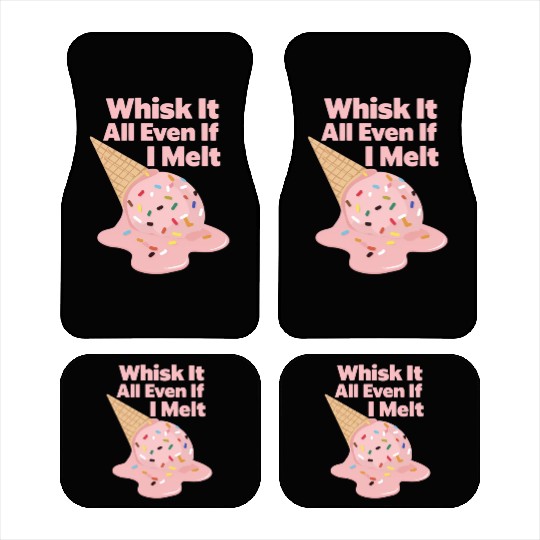 Whisk It All – Cute Ice Cream & Baking Pun Car Mats