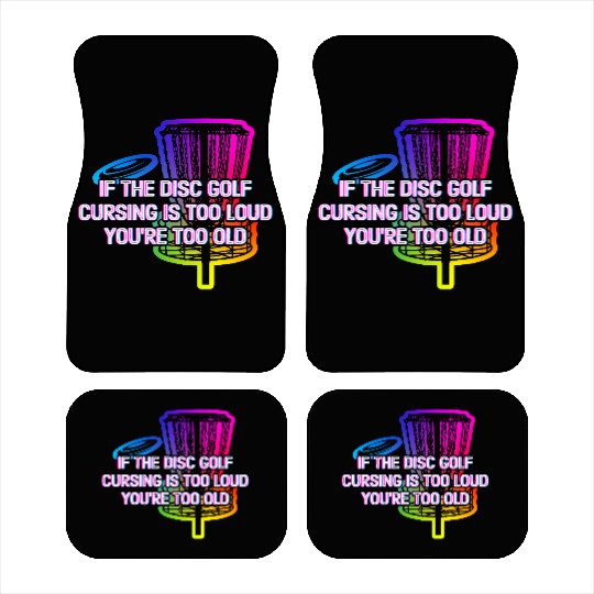 Disc Golf Cursing Is Too Loud Funny Dad Jokes Car Mats