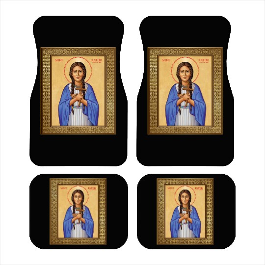 St Kateri Tekakwitha Lily of the Mohawks Catholic Car Mats