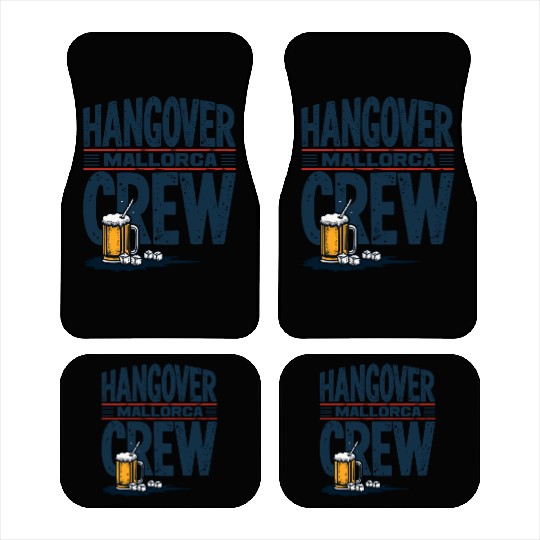 Hangover Crew Mallorca Party Car Mats party animal