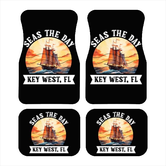 Florida Keys SEAS THE DAY IN KEY-WEST FLORIDA Car Mats