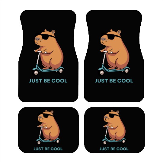 Just Be Cool – Chill & Funny Capybara Design! Car Mats
