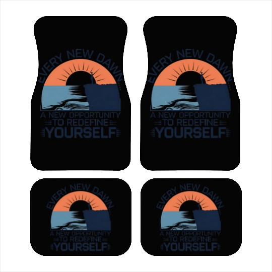 Every New Dawn Inspirational Sunset Design Car Mats