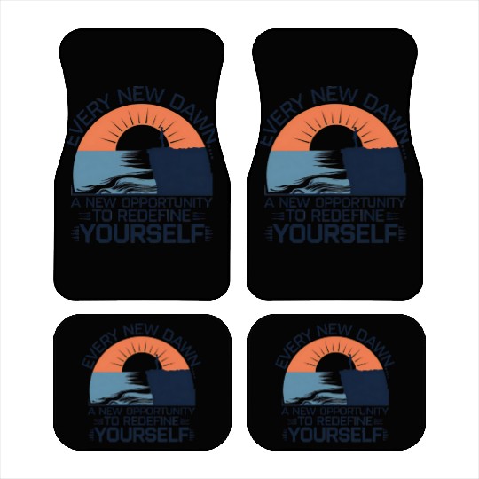 Every New Dawn Inspirational Sunset Design Car Mats