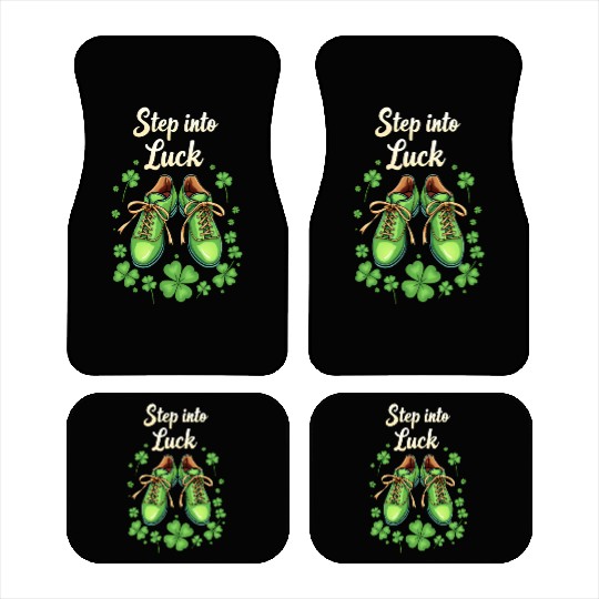 Step Into Luck – Irish Dance Shoe Car Mats Design