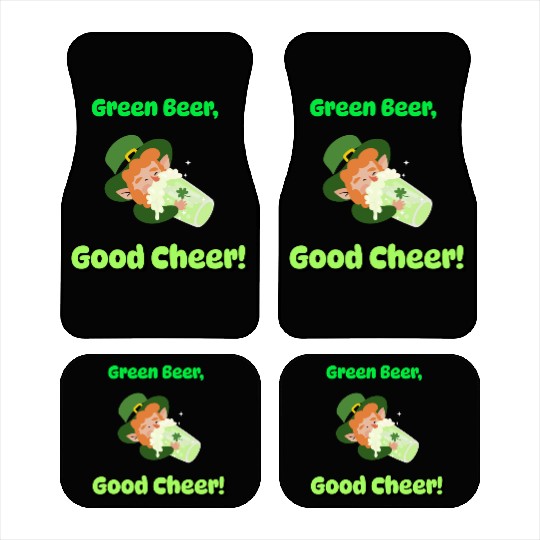 Green Beer Good Cheer Car Mats
