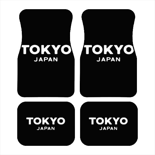 Tokyo Japan Asia Font Design Print Car Mats