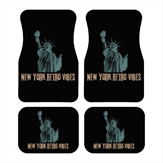 “New York Retro Vibes – Classic City Nostalgia” Car Mats
