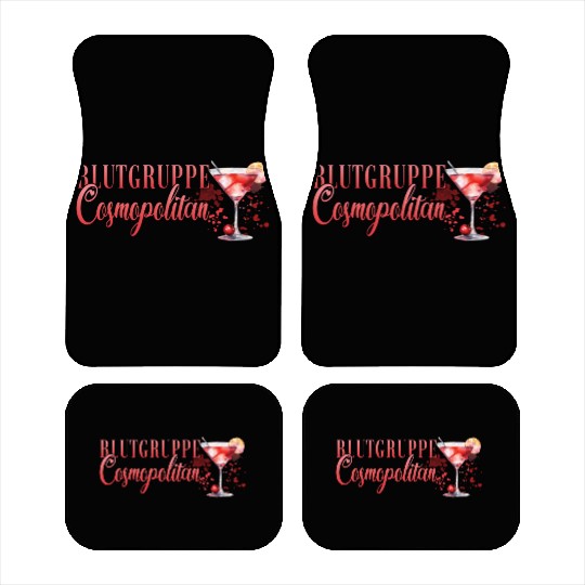 Cocktail Bartender Blutgruppe Cosmopolitan Car Mats