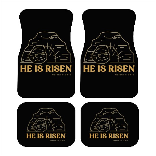 He Is Risen Car Mats