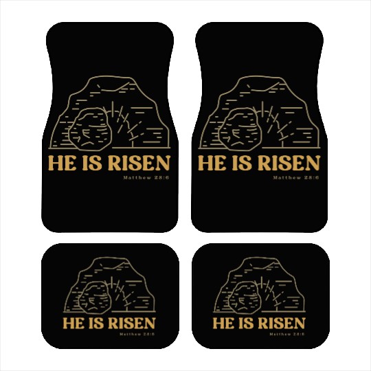 He Is Risen Car Mats
