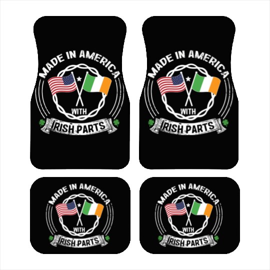 Made In America With Irish Parts USA US Car Mats