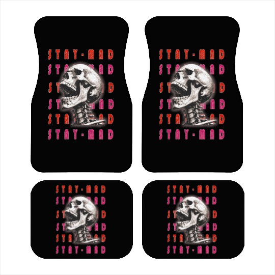 STAY MAD - Rebel Skull Streetwear Graphic Car Mats