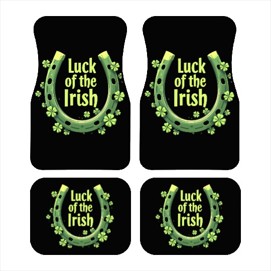 Luck of the Irish Horseshoe Design Car Mats