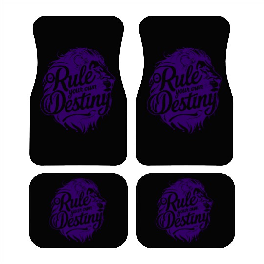 Rule Your Destiny Lion art & Design Car Mats