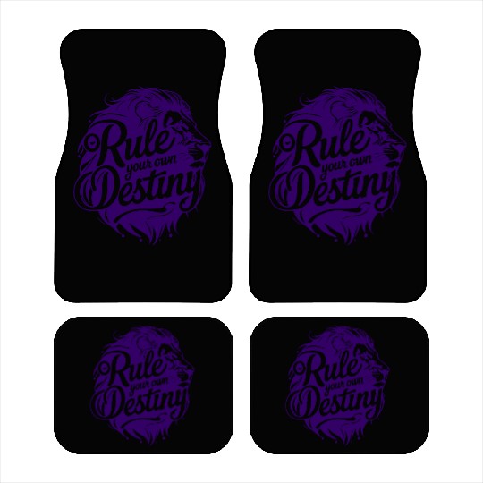 Rule Your Destiny Lion art & Design Car Mats