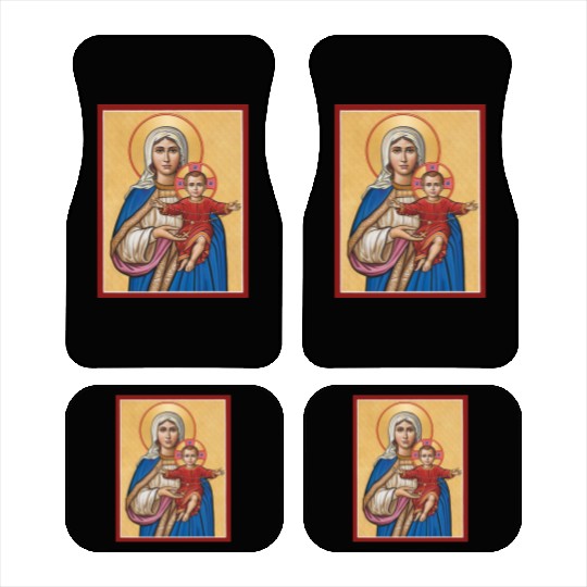 Holy Rosary Virgin Mary Catholic Rosary Car Mats