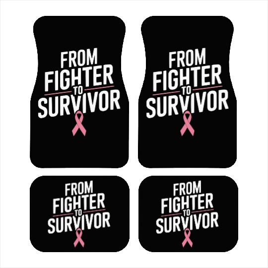 Cancer Survivor Chemotherapy Chemo Beat Cancer Car Mats