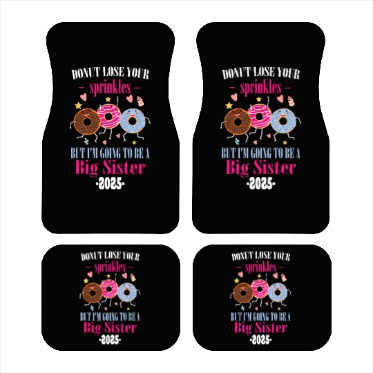I'm Going to be a Big Sister of Twins Baby Car Mats