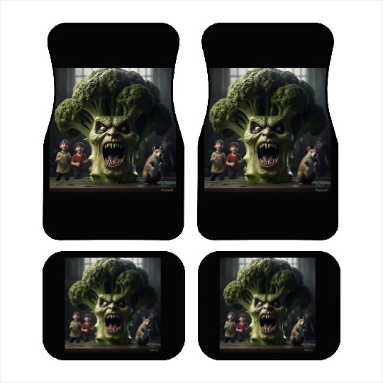 a hyper realistic cinematicmean broccoli. Car Mats