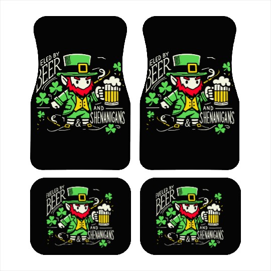 St. Patrick's Day Fun With Beer And Jokes Car Mats