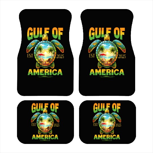 Golf Of Us America Est 2025 Funny Turtle Car Mats