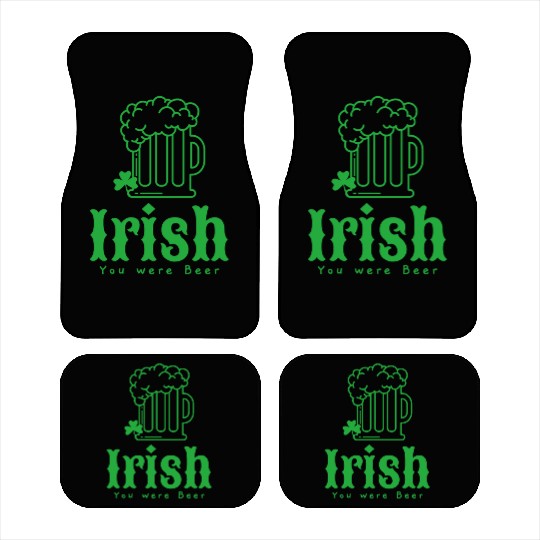 St Patrick' day Irish Beer Car Mats