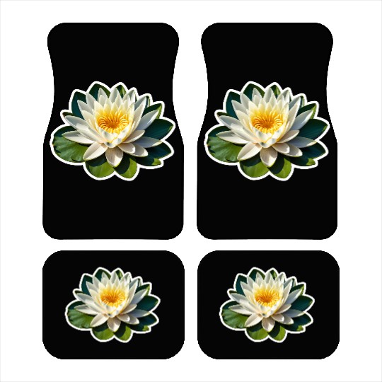 A beautiful Water Lily Car Mats