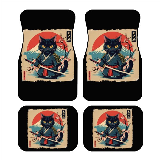 samurai cat Car Mats