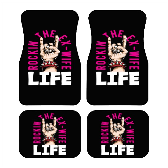 Rockin The Ex-Wife Life Divorce Car Mats