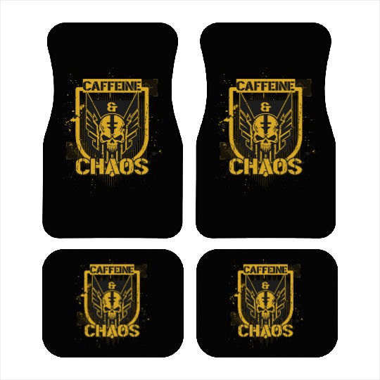 Caffeine & Chaos Car Mats