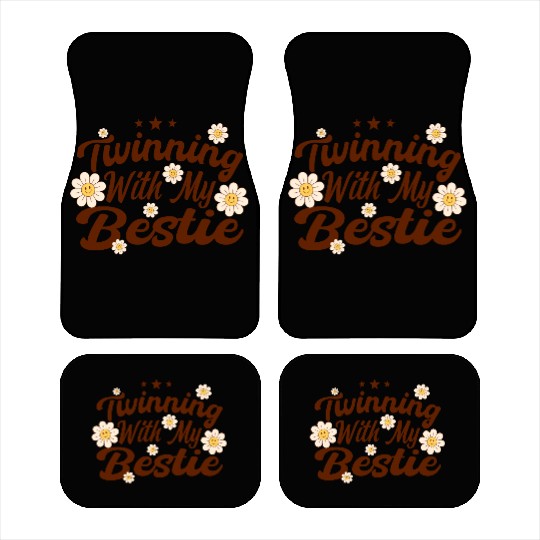 Twinning With My Bestie Spirit Week Twin Day Car Mats