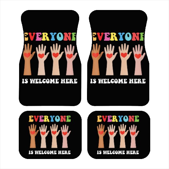 Everyone Is Welcome Here Idaho Teacher Car Mats