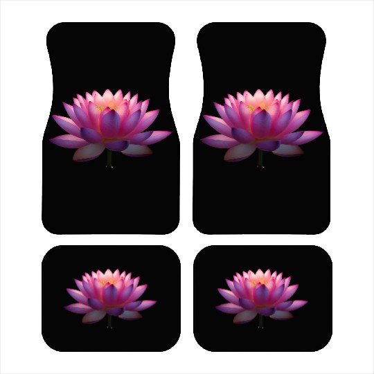 Serene Lotus Bloom Car Mats