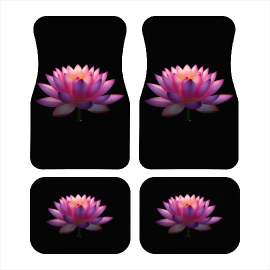 Serene Lotus Bloom Car Mats