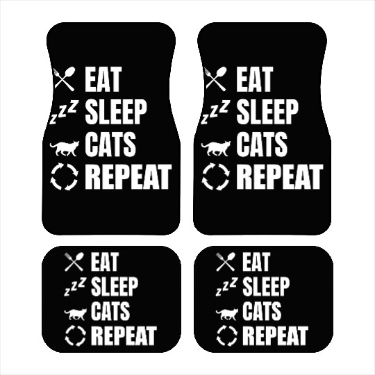 Cat Owner Daily Routine Car Mats