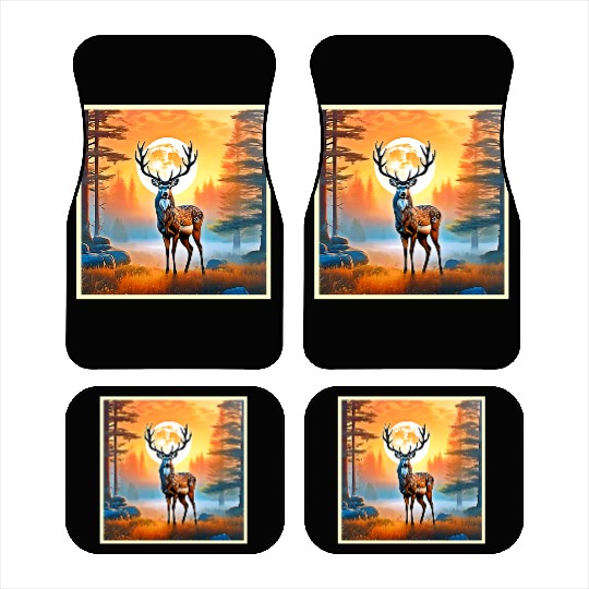 Golden Deer Twilight Peak Car Mats