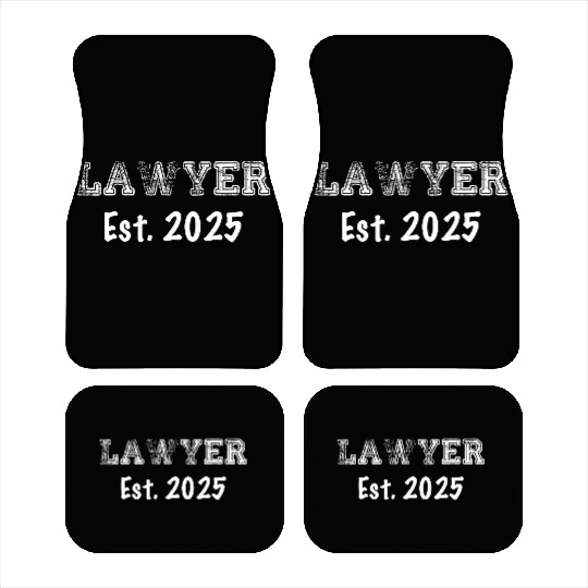 Lawyer Graduation Gift - Lawyer Established 2025 Car Mats