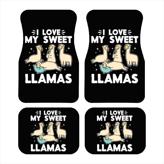 Llama Lover - I love my sweet Llamas Car Mats