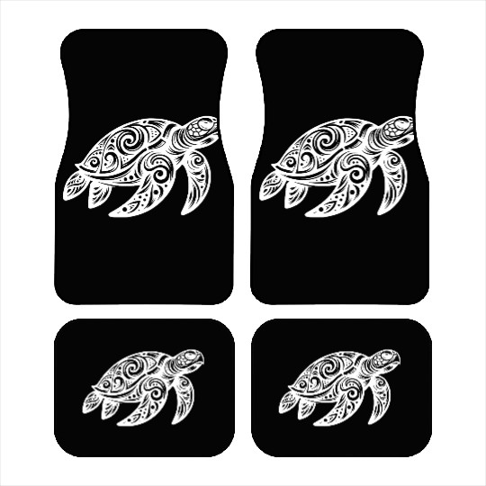 Ornamental Beauty Of A Sea Turtle Car Mats