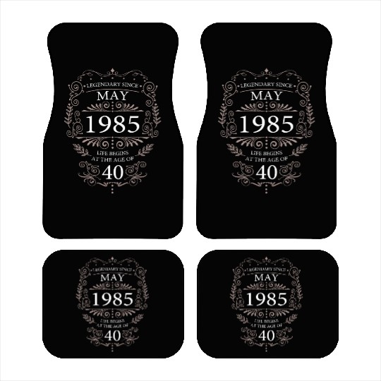 Legendary 40th Birthday Vintage 1985 Stylish Car Mats