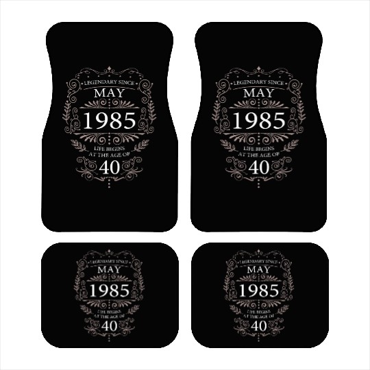 Legendary 40th Birthday Vintage 1985 Stylish Car Mats