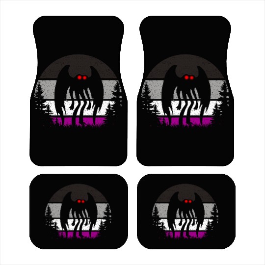 Retro ACE Mothman Asexual Pride Point pleasant Cry Car Mats
