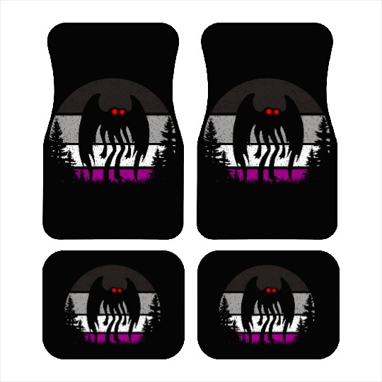 Retro ACE Mothman Asexual Pride Point pleasant Cry Car Mats