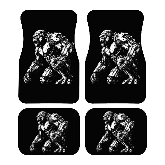 Mech gorilla Sci-Fi Robot Cyberpunk Future Car Mats
